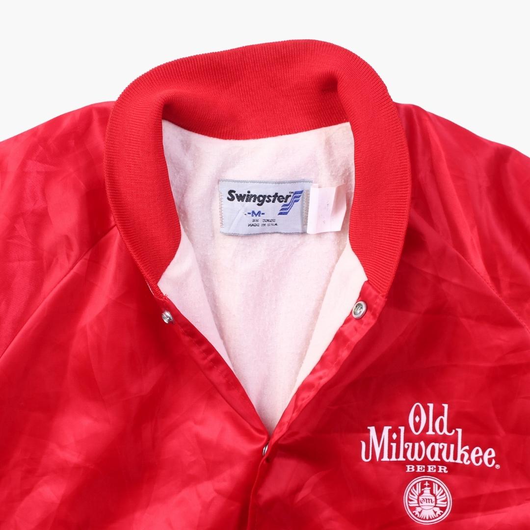 Vintage 'Old Milwaukee Beer' Satin Bomber Jacket - American Madness