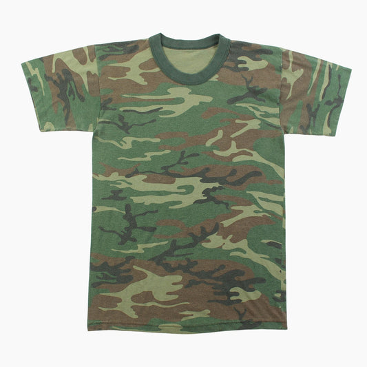 Vintage 'Woodland Camo' All Over Print T-Shirt