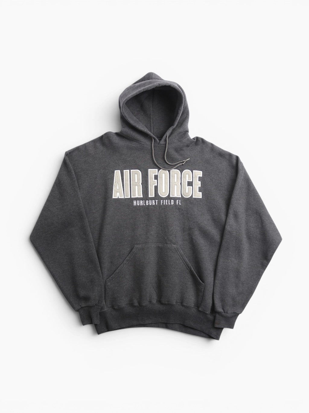 'Air Force' Hooded Sweatshirt - Grey