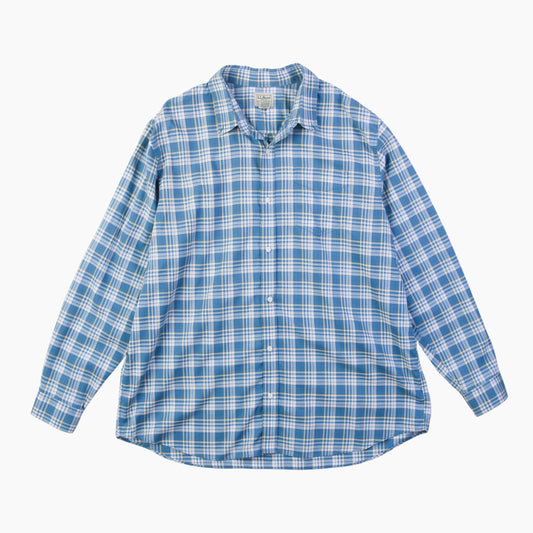 Vintage Shirt - Blue And Yellow Check - American Madness