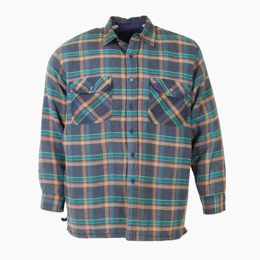 Vintage Flannel Overshirt - Green Check