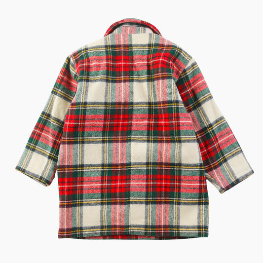 Wool Tartan Pea Coat - American Madness
