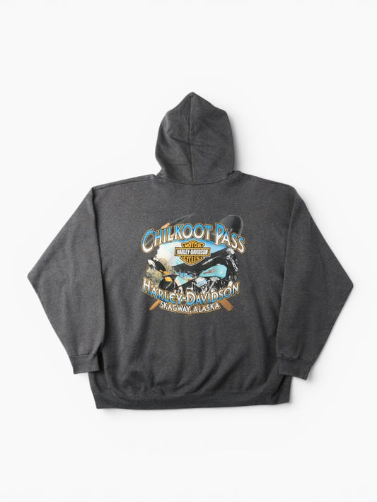 'Chilkoot Pass' Hooded Sweatshirt - Grey