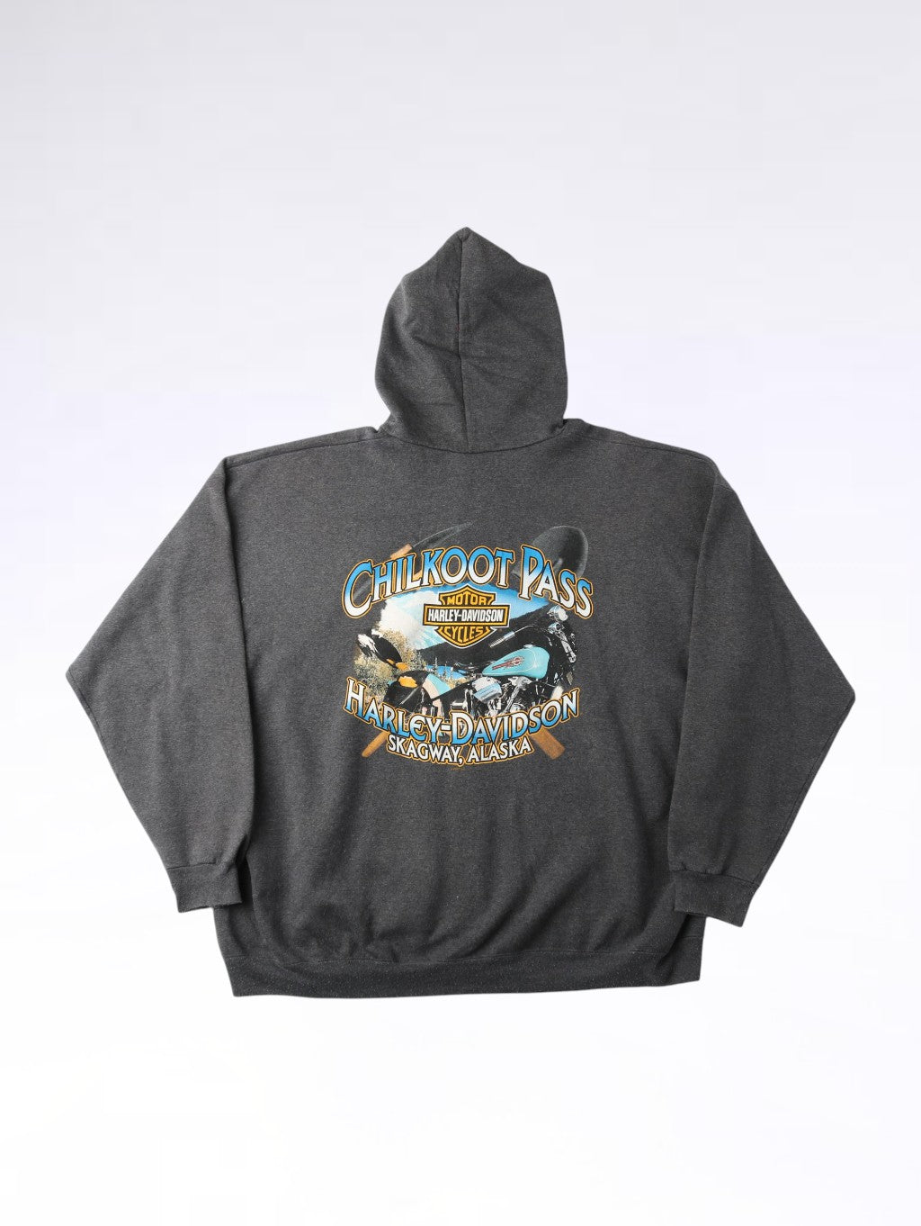 'Chilkoot Pass' Hooded Sweatshirt - Grey