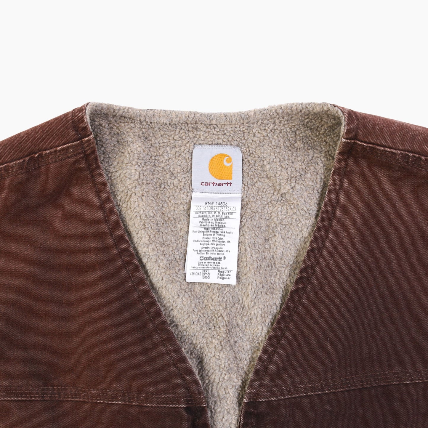 Lined Vest - Brown