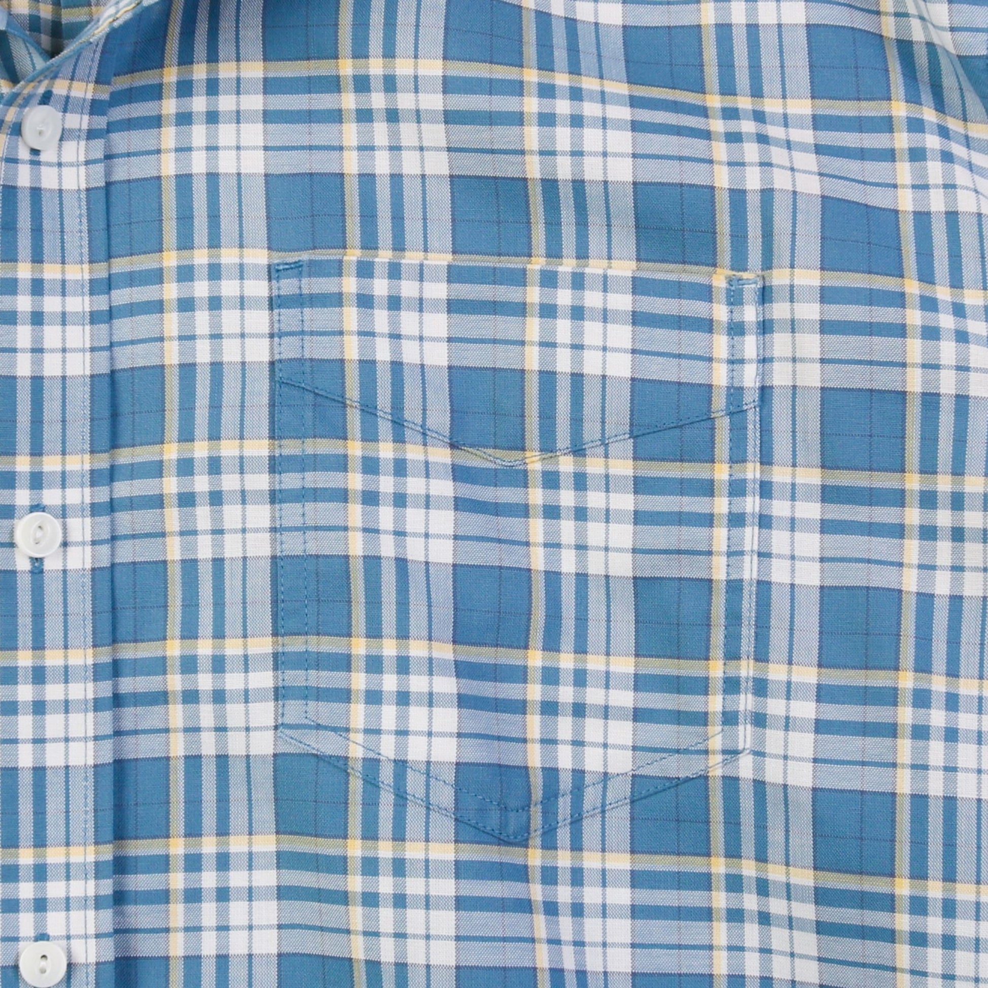 Vintage Shirt - Blue And Yellow Check - American Madness