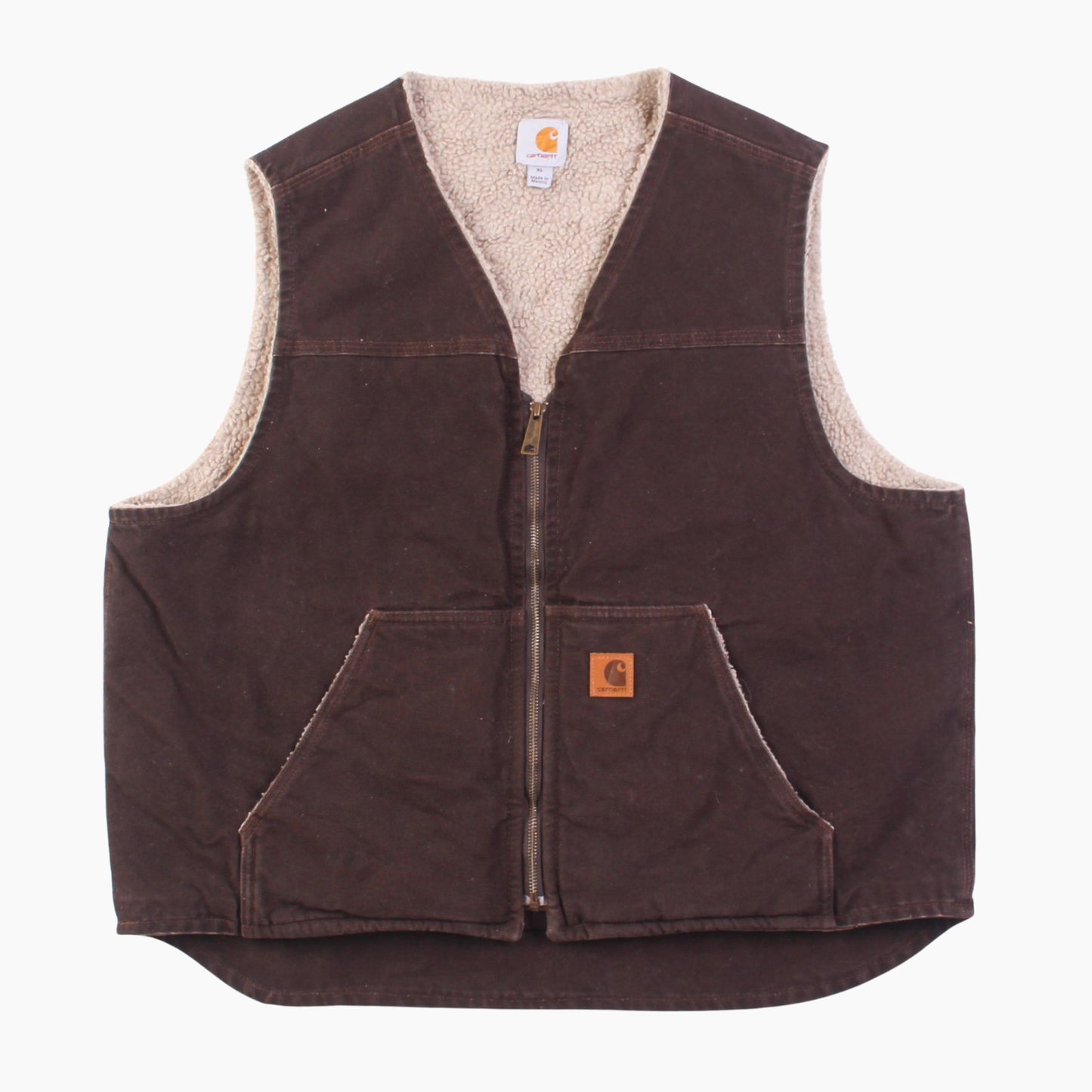 Lined Vest - Brown