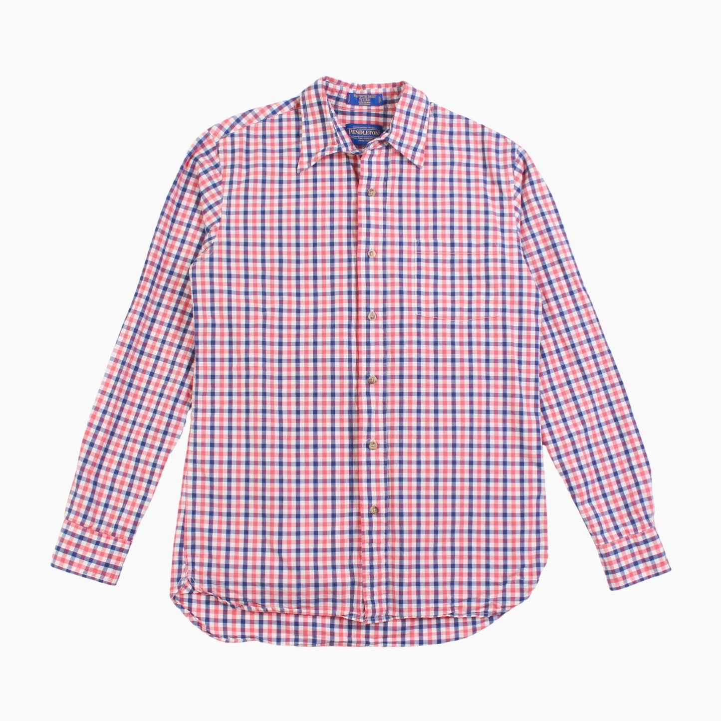 Vintage Shirt - Pink And Blue Check