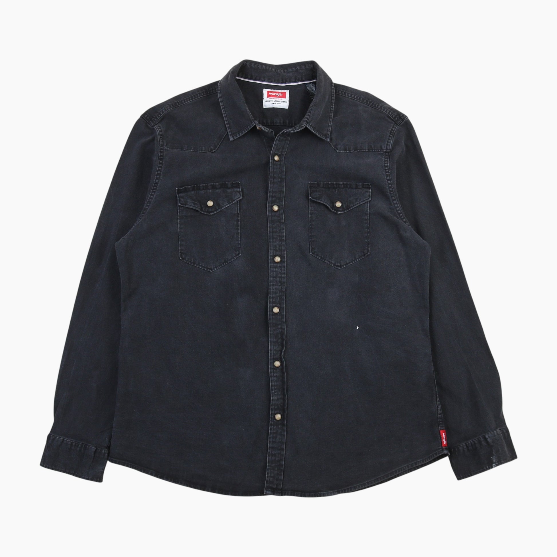 Western Denim Shirt - Black