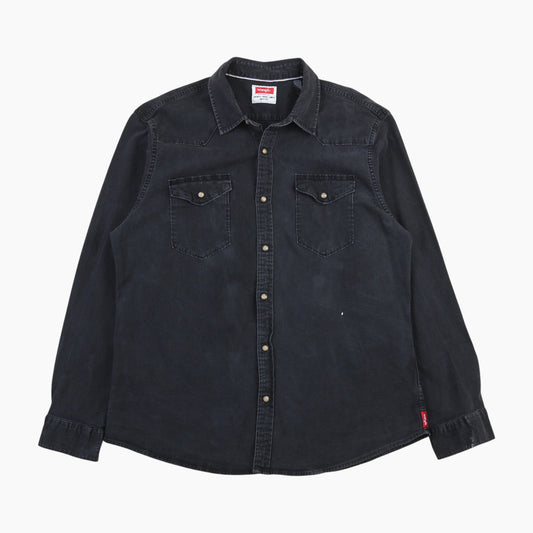 Western Denim Shirt - Black
