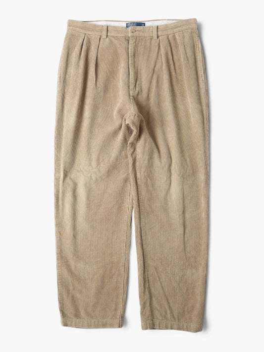 Vintage Corduroy Trousers - Tan - 36" 32"