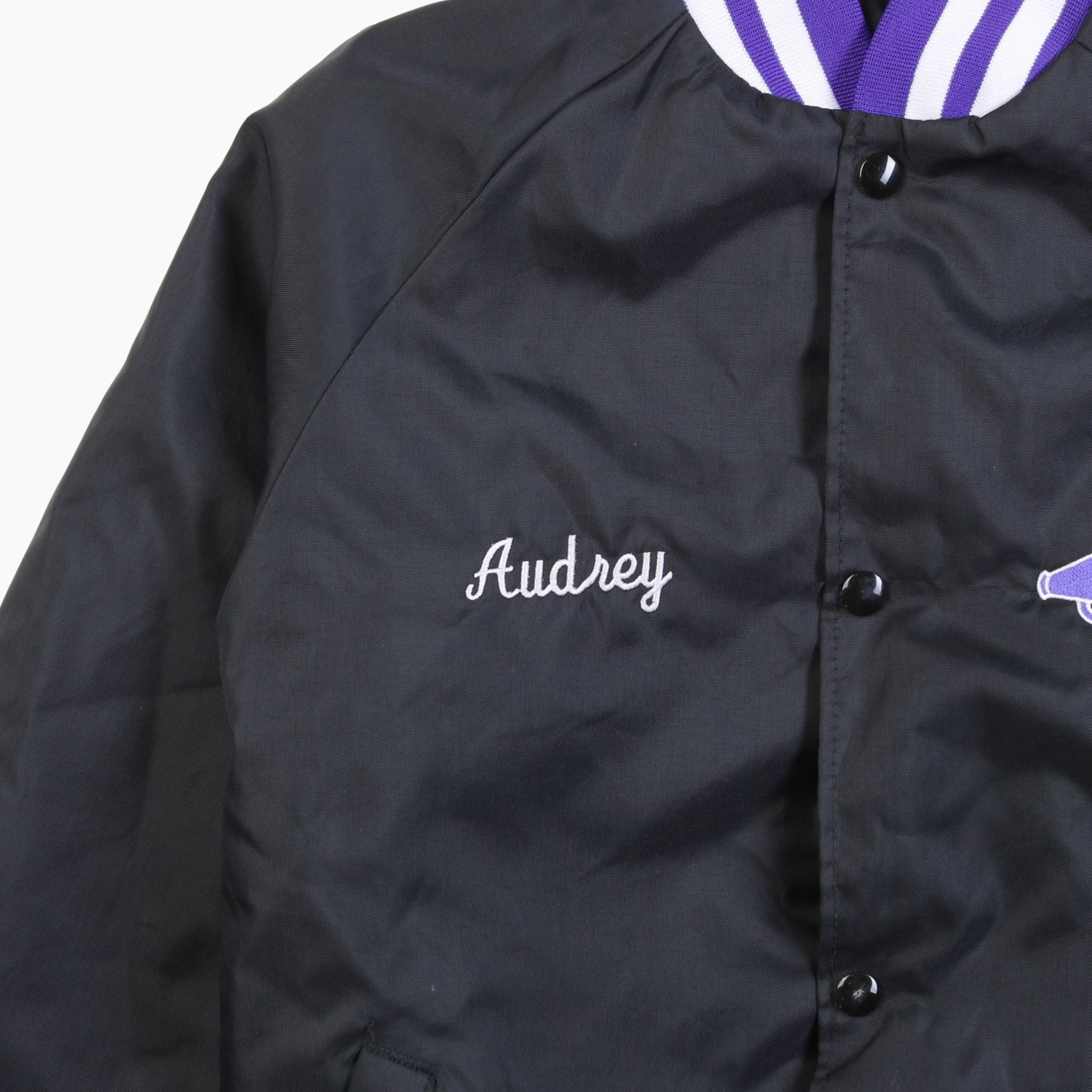 Vintage 'Lombard Falcons' Satin Bomber Jacket - American Madness