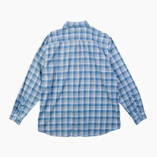 Vintage Shirt - Blue And Yellow Check - American Madness