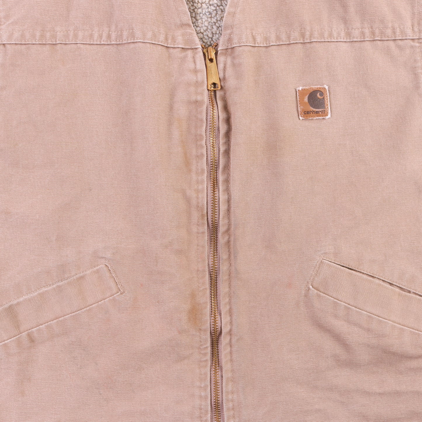 Lined Vest - Beige