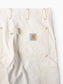 Double Knee Painter Shorts - White - 36"