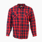 Vintage Flannel Overshirt - Red Check