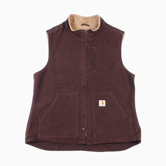 Lined Vest - Brown