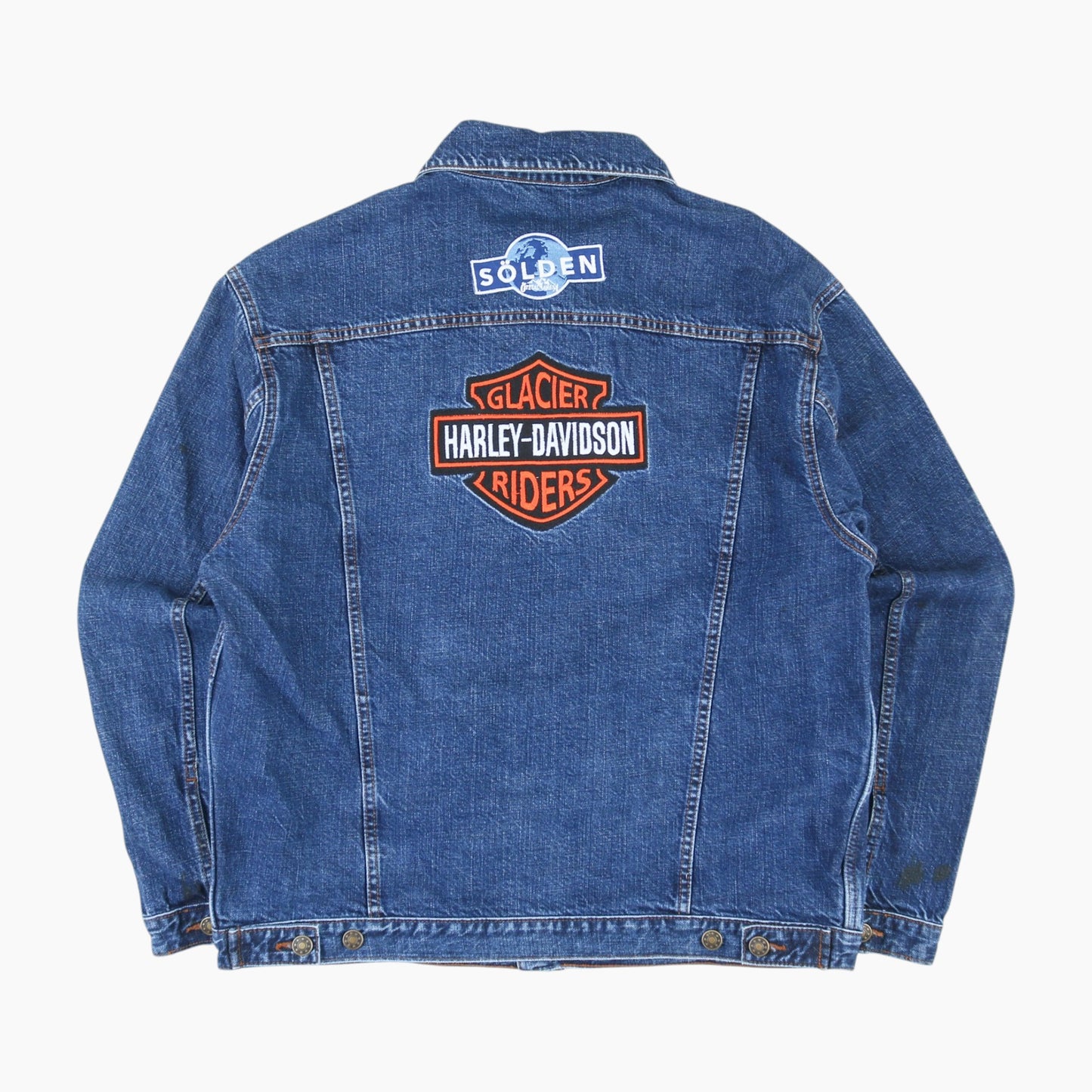 Denim Jacket 'GLACIER HARLEY DAVIDSON RIDERS' - Blue