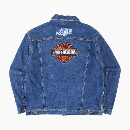 Denim Jacket 'GLACIER HARLEY DAVIDSON RIDERS' - Blue