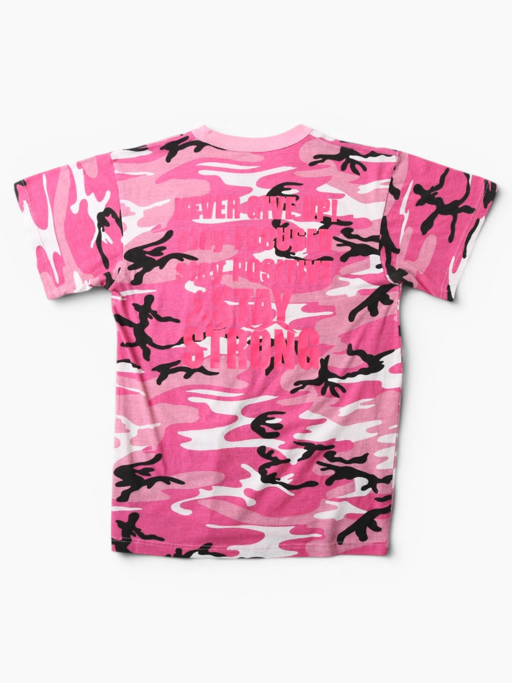 'Pink Strong' Woodland Camouflage T-shirt