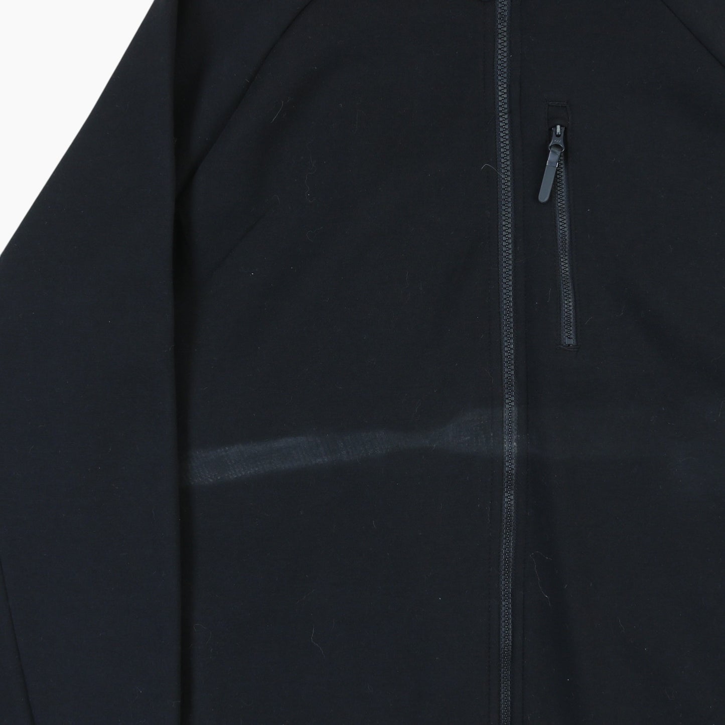 Zip Up Hooded Sweatshirt - Black