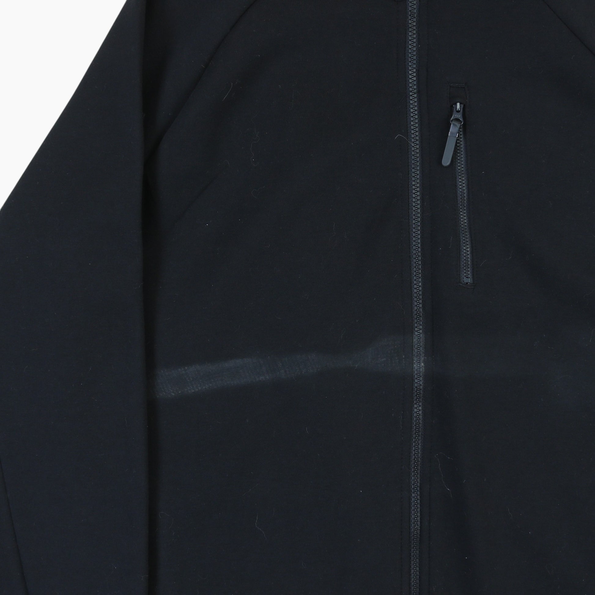 Zip Up Hooded Sweatshirt - Black