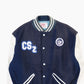 Vintage Varsity 'CSZ' Bomber Jacket - Navy