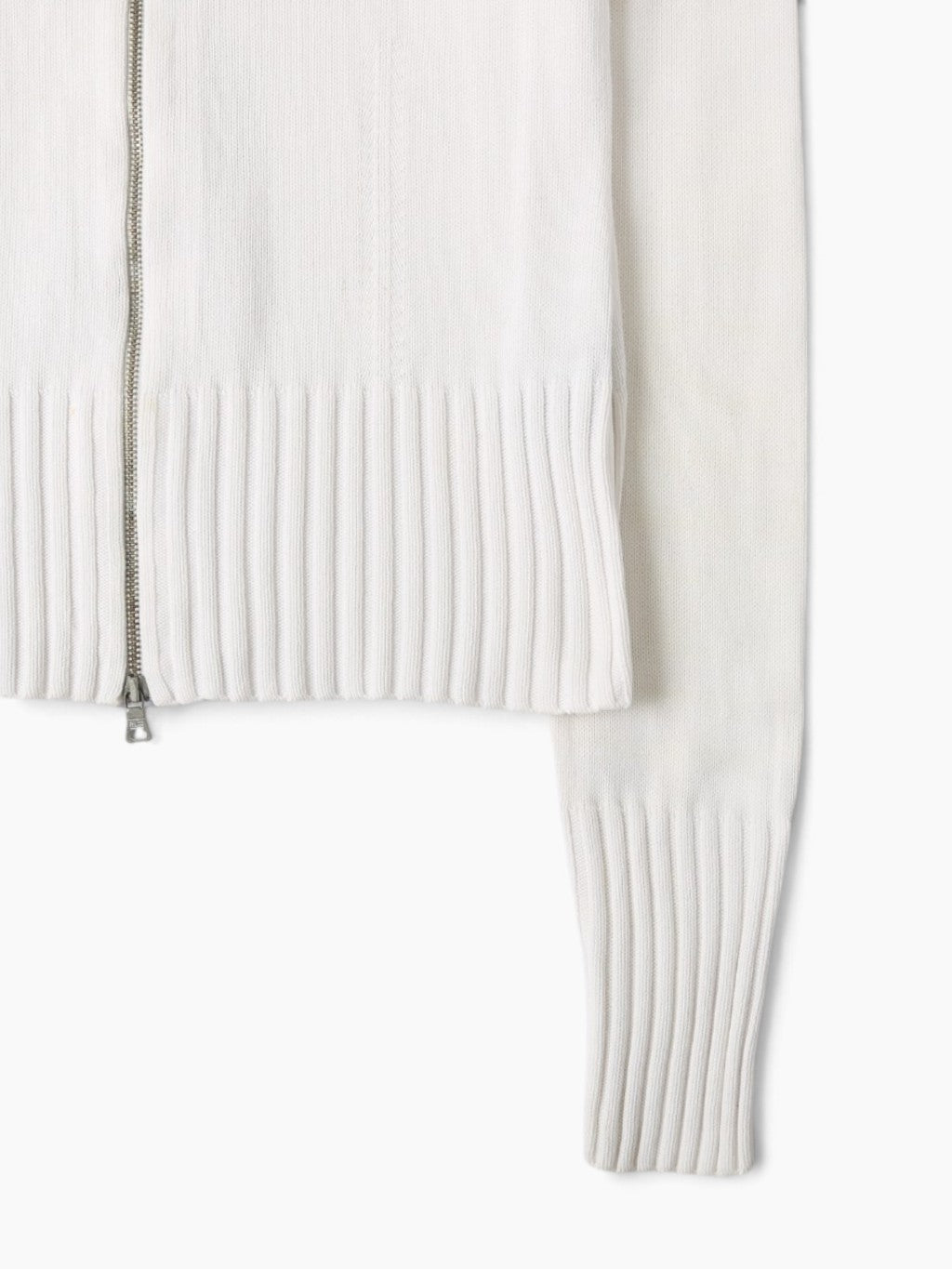 Zipped Knit Cardigan