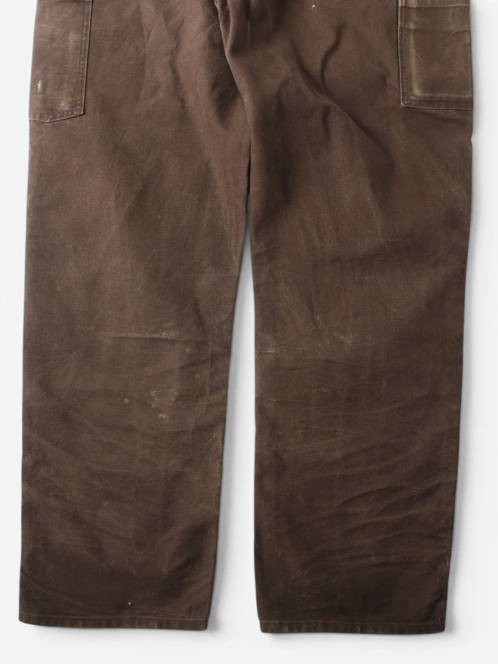Broken Zip Vintage Double Knee Carpenter Pants - Brown - 36/34