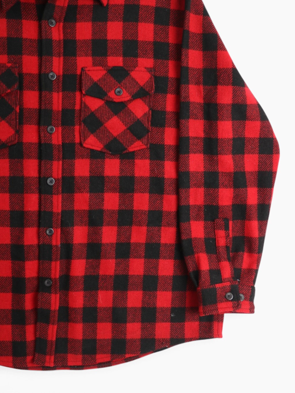 Vintage Flannel Shirt - Red Check