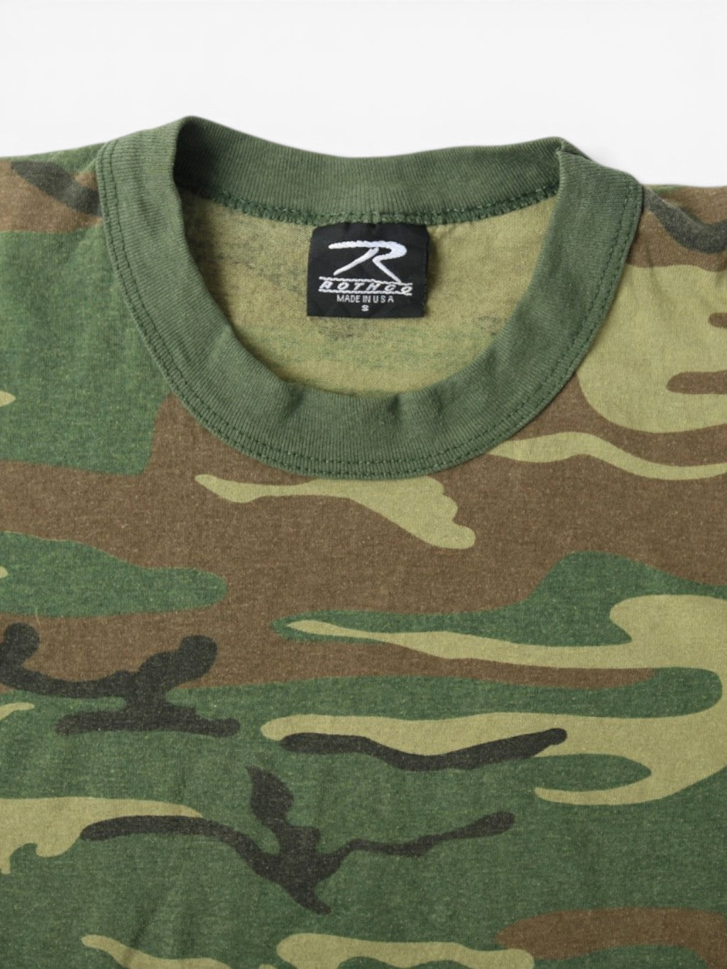 Single Stitch Woodland Camouflage T-Shirt