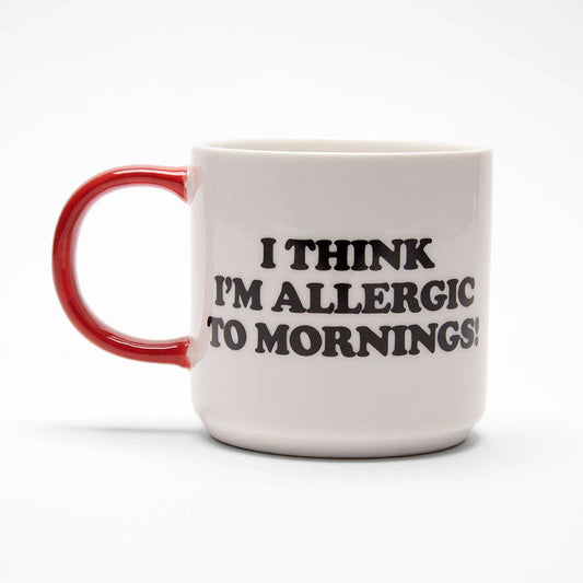 Peanuts Allergic To Mornings Mug - American Madness