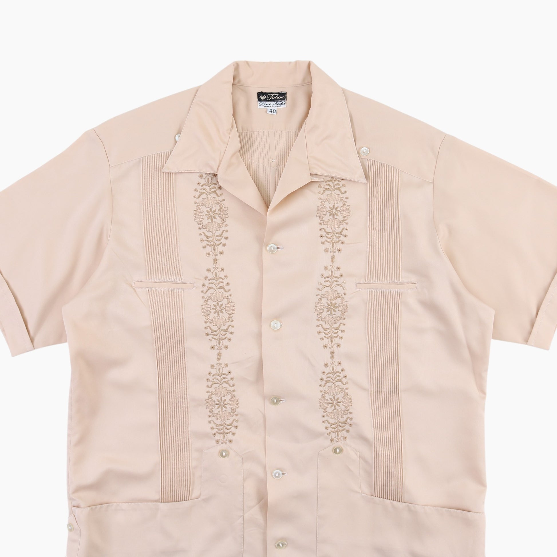 Vintage Cuban Guayabera Shirt