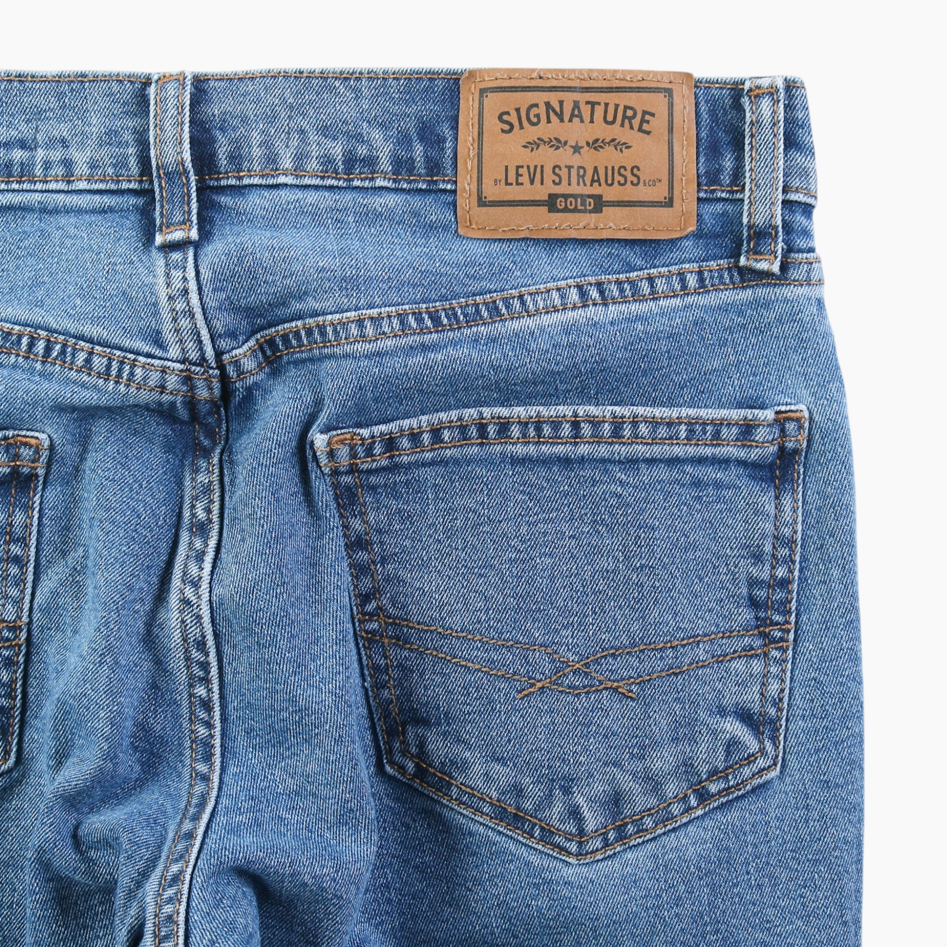 Vintage Signature Gold Jeans - Denim 29/30