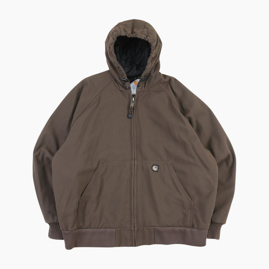Hooded Active Jacket - Brown