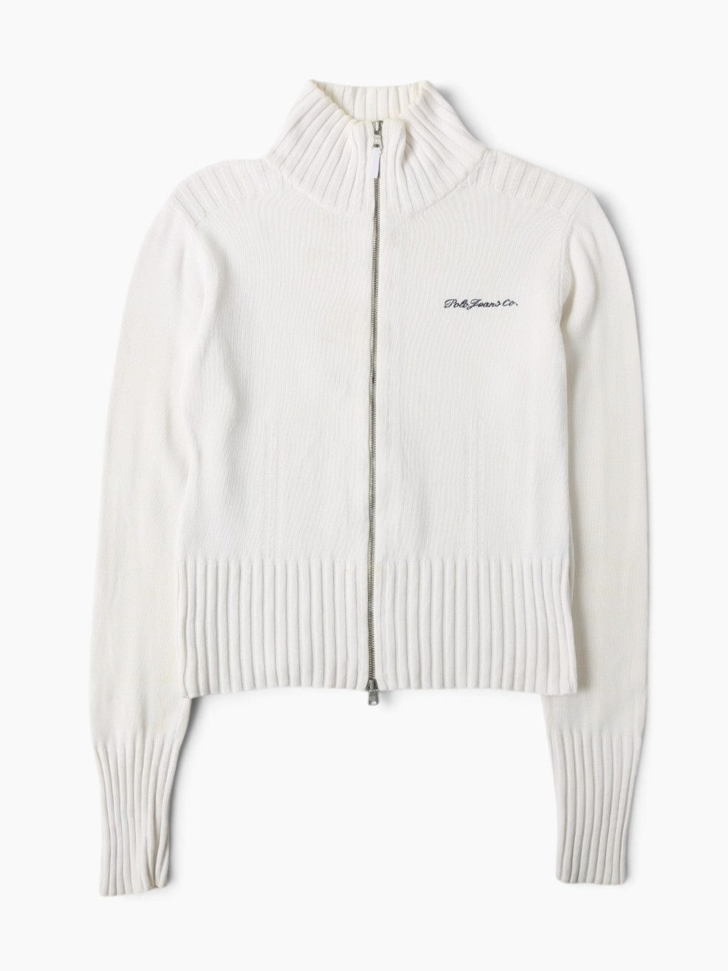 Zipped Knit Cardigan