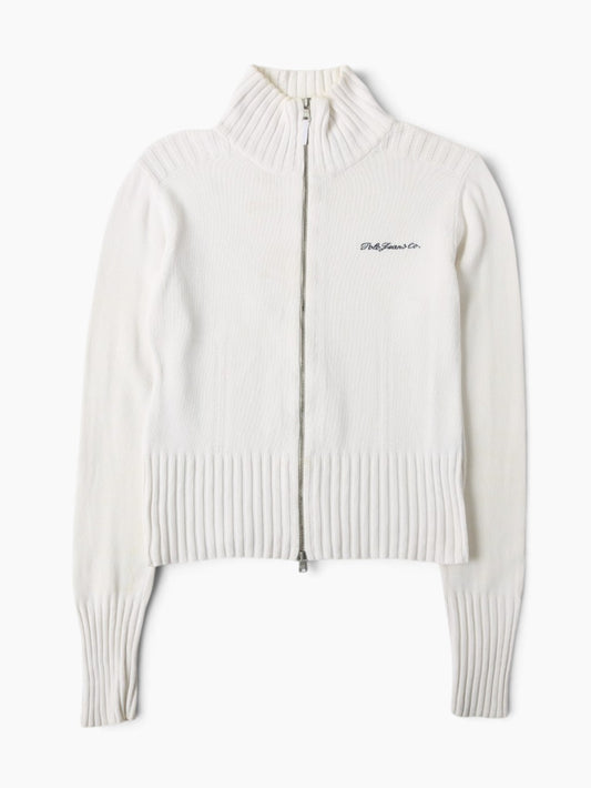Zipped Knit Cardigan