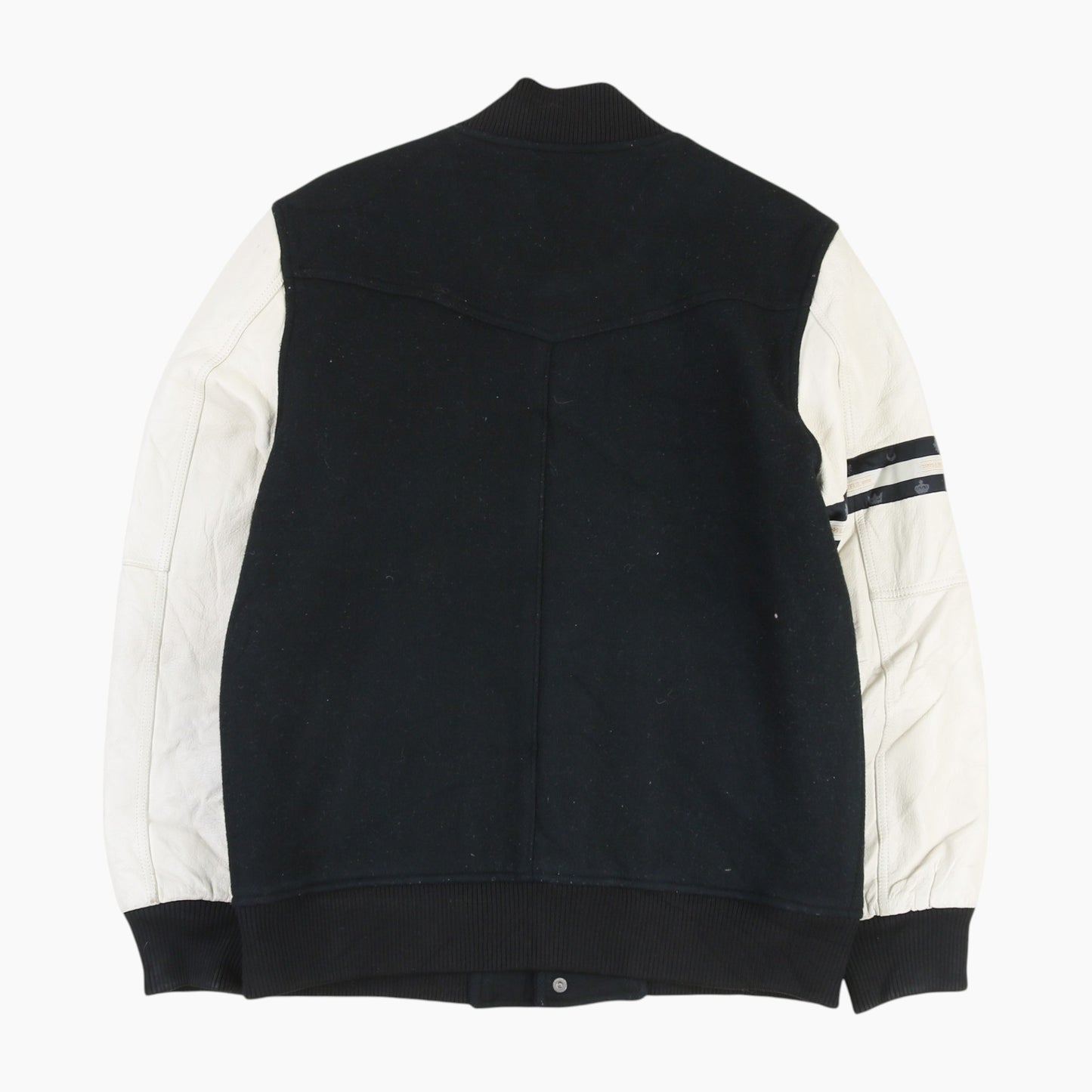 Vintage Varsity 'Liful' Bomber Jacket - Black