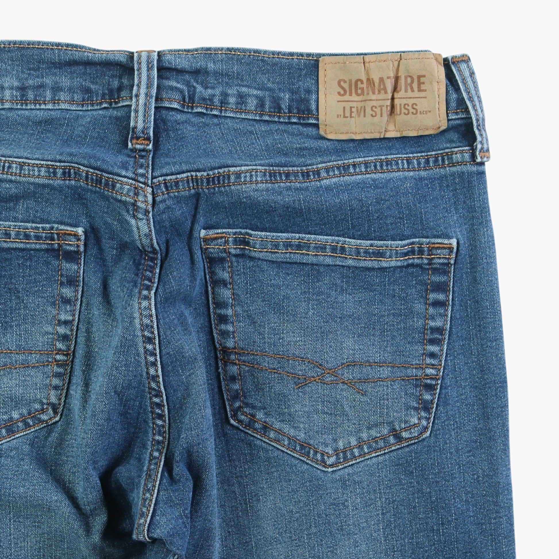 Vintage Signature Straight Jeans - Denim 29/30