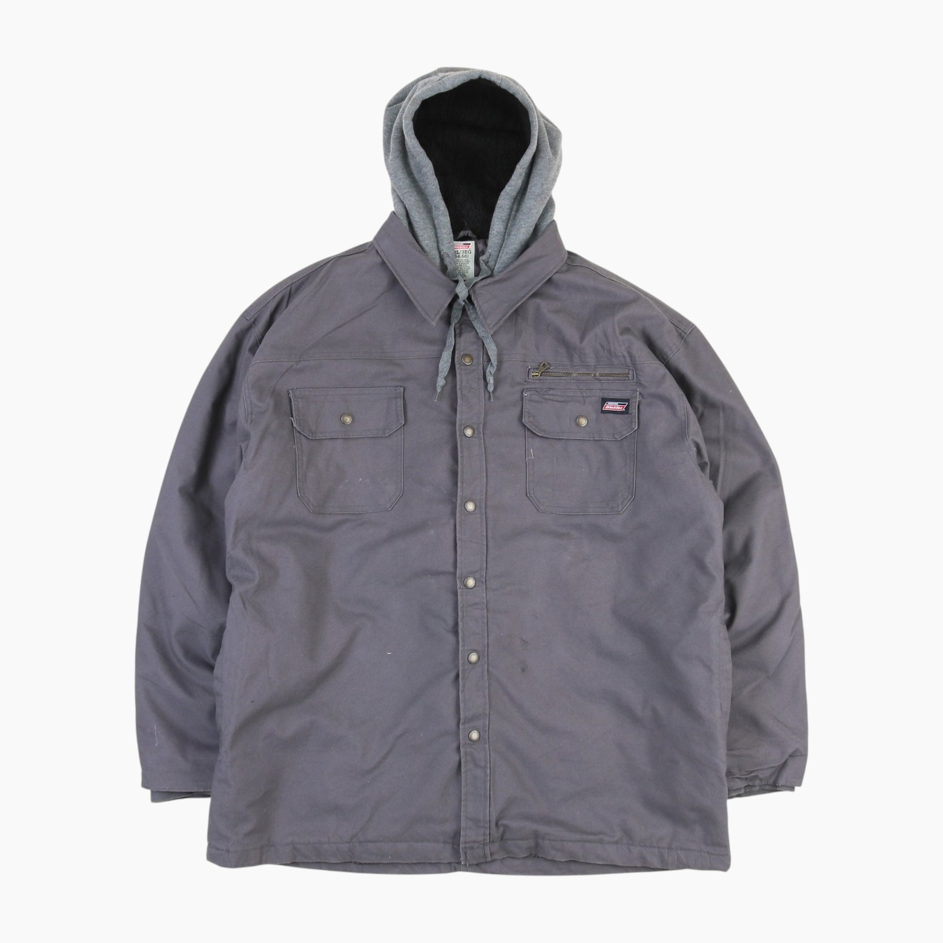 Hooded Work Jacket - Grey