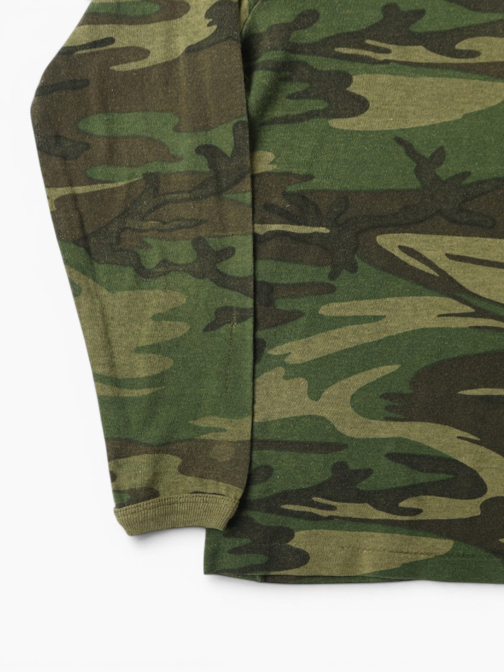 Single Stitch Woodland Camouflage Pocket T-Shirt