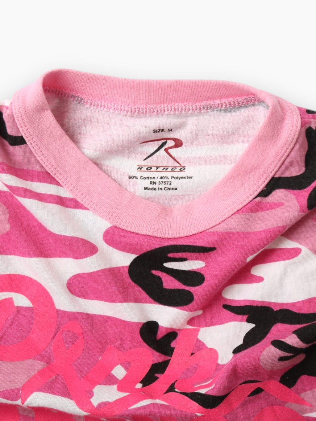 'Pink Strong' Woodland Camouflage T-shirt