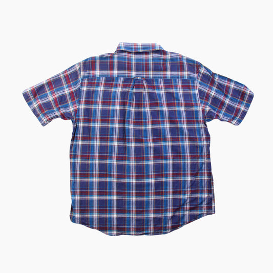 Vintage Shirt - Blue And White Check