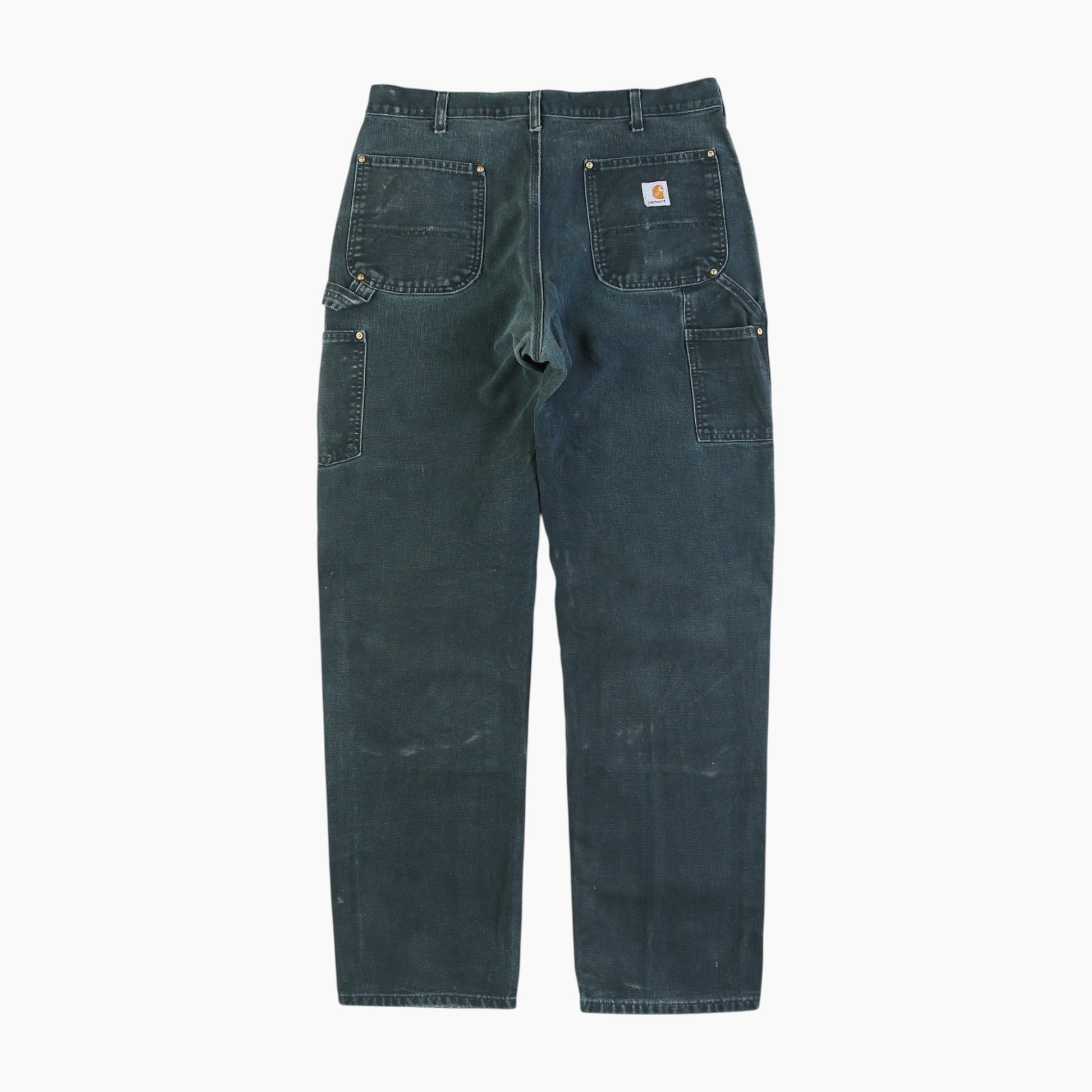 Vintage Double Knee Carpenter Pants - Black - 34/34