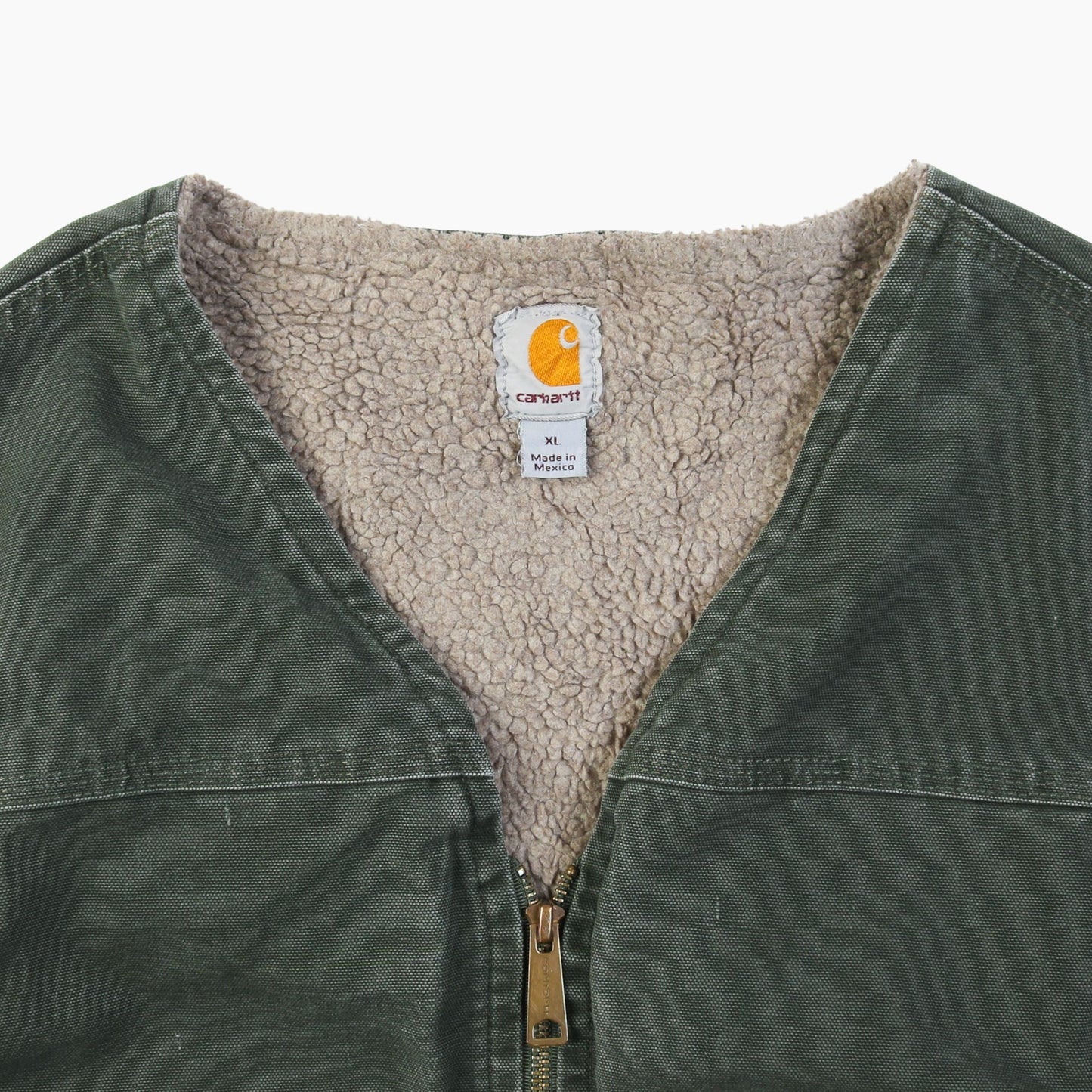 Lined Vest - Washed Green