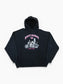'Motor Club' Hooded Sweatshirt - Black