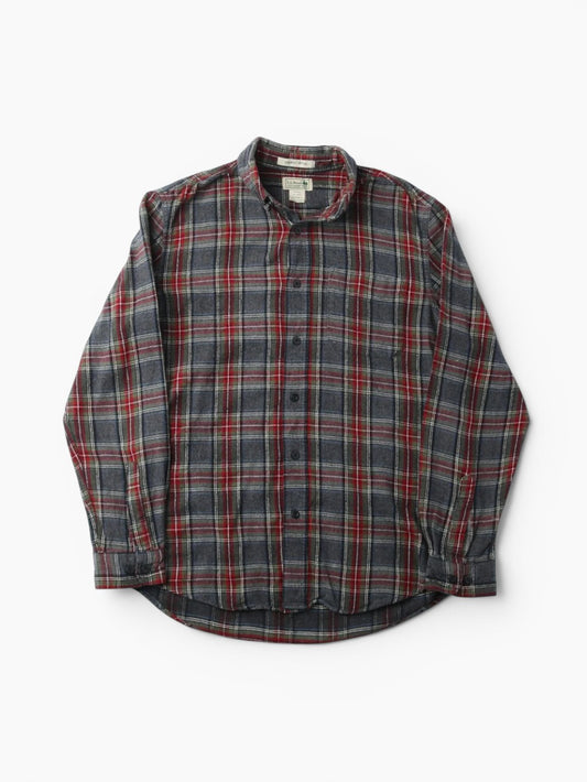 Vintage Flannel Shirt - Grey Check