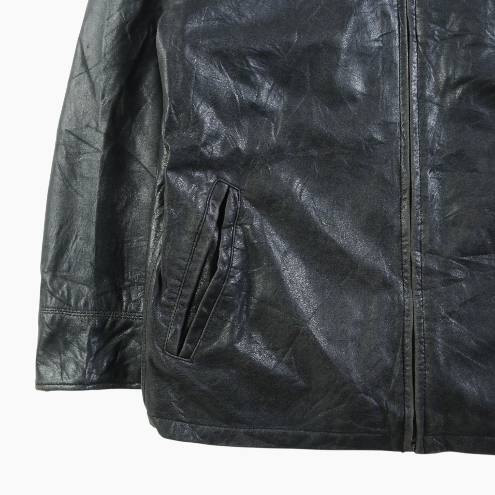 Chaps Leather Car Jacket