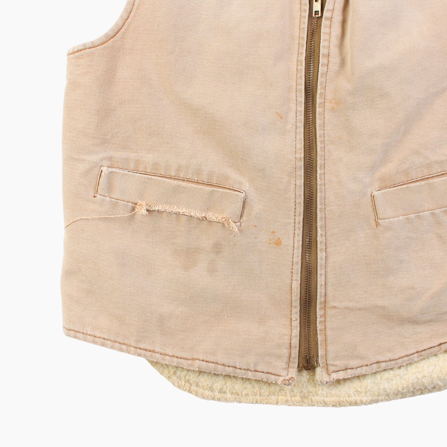 Lined Vest - Washed Sand