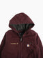 Active Hooded Jacket - Burgundy